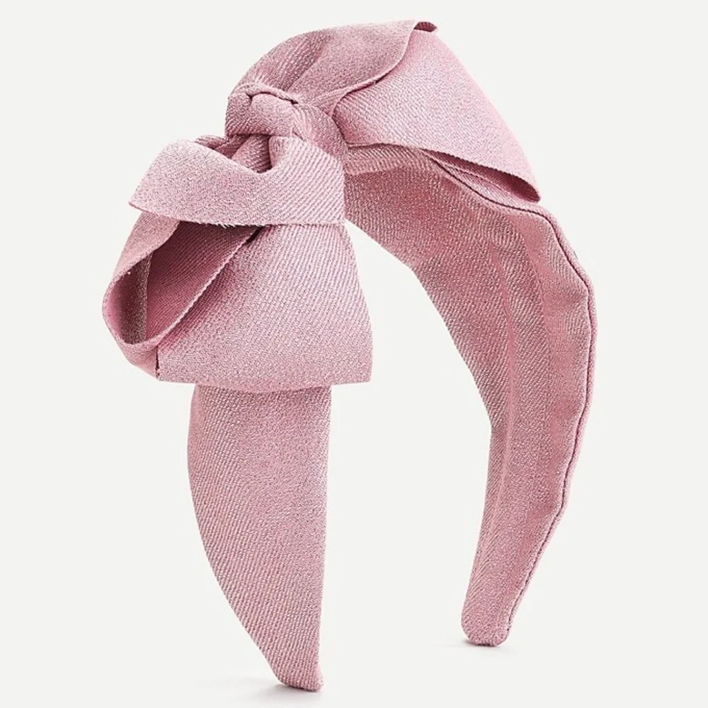 Crewcuts light pink grosgrain bow headband